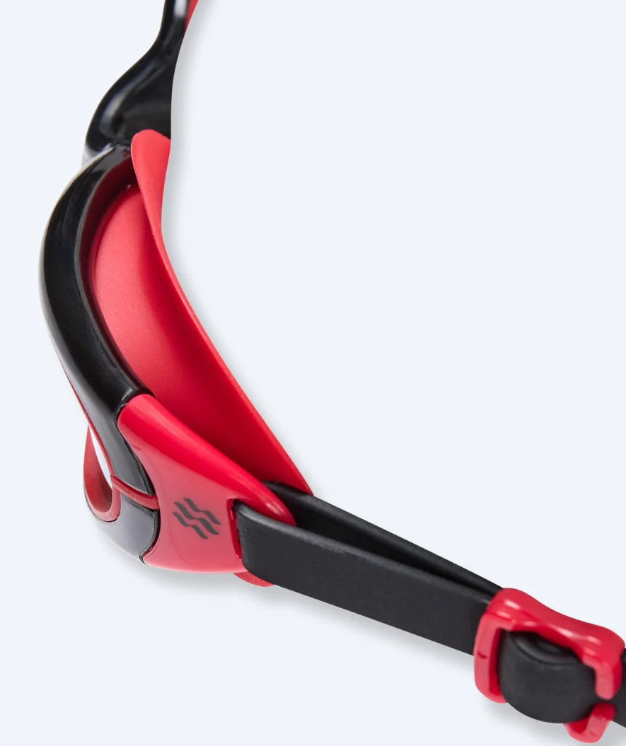 Watery swimming goggles for kids - Wade Active - Black/red (Smoke lens) - Image 4