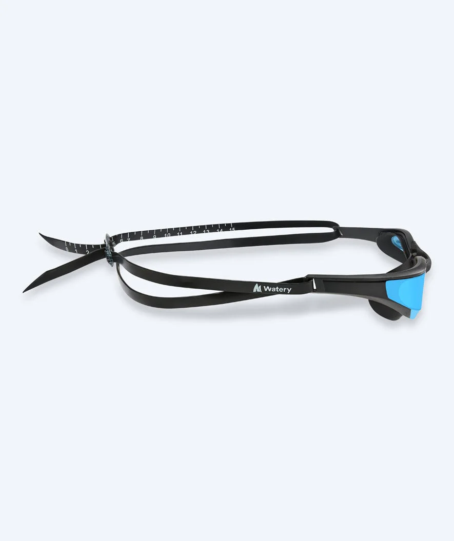 Watery swimming goggles - Instinct Elite Mirror - Black/blue - Image 4
