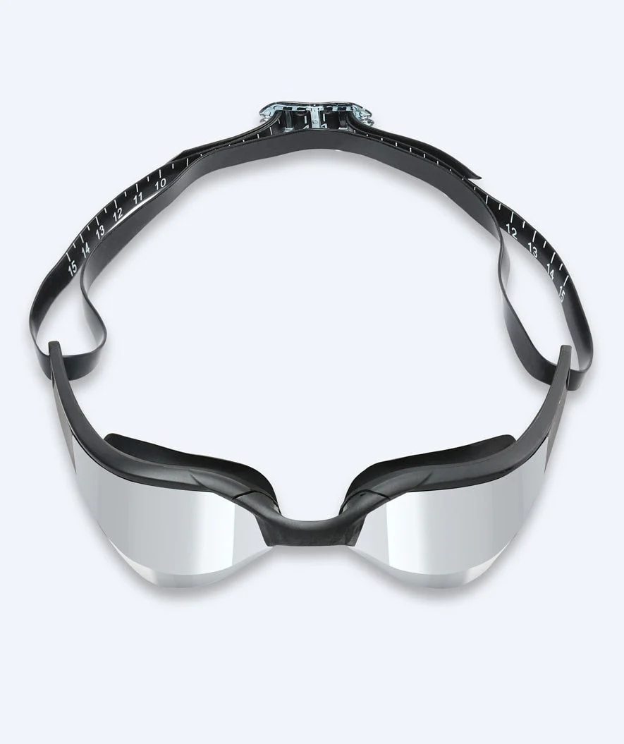 Watery swimming goggles - Instinct Elite Mirror - Black/silver - Image 2