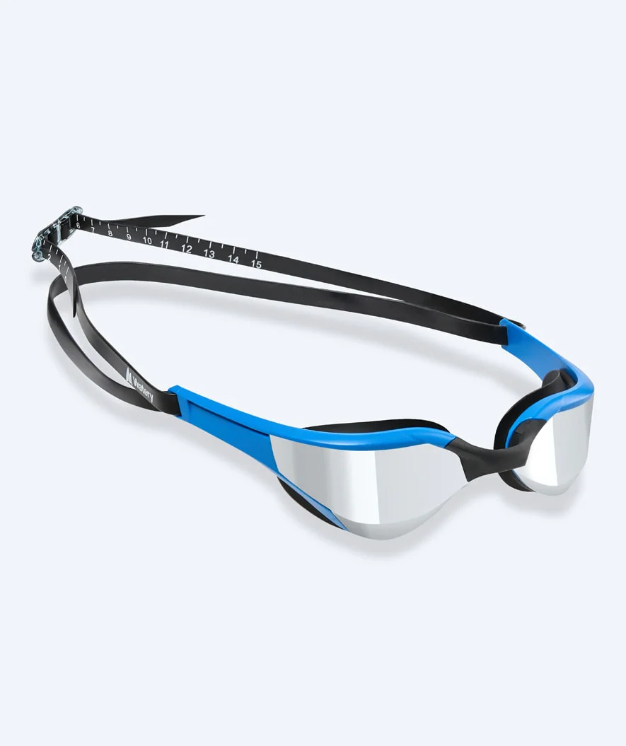 Watery swimming goggles - Instinct Elite Mirror - Blue/silver - Image 15
