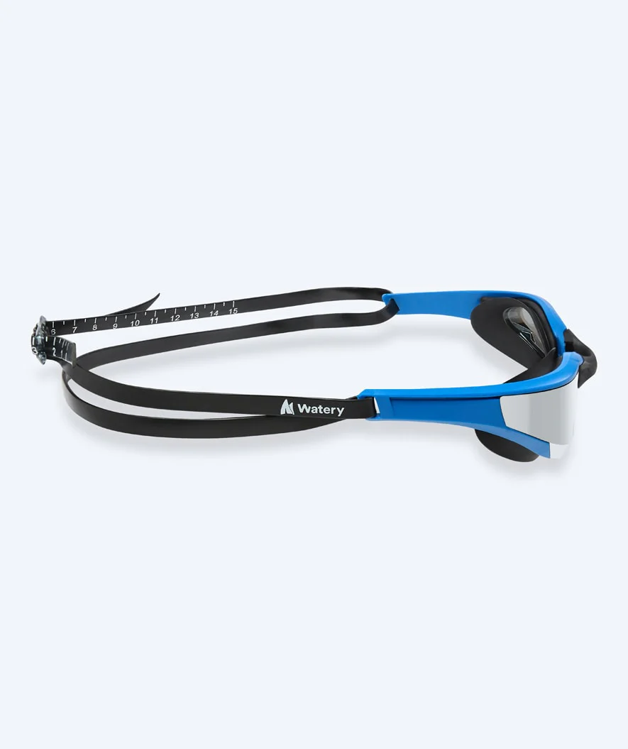 Watery swimming goggles - Instinct Elite Mirror - Blue/silver - Image 4