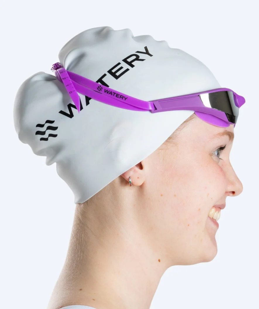 Watery swimming goggles - Instinct Elite Mirror - Purple/silver - Image 10