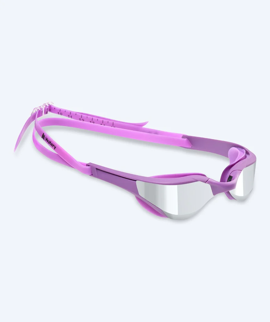 Watery swimming goggles - Instinct Elite Mirror - Purple/silver - Image 14