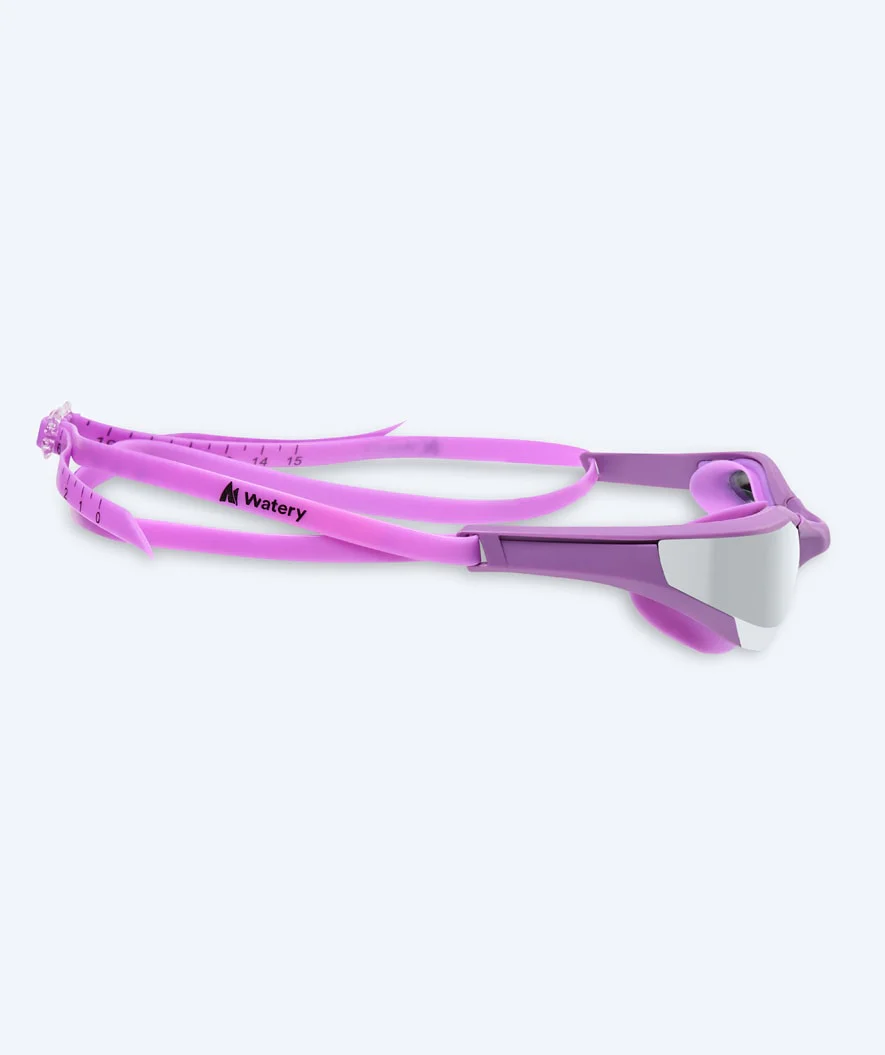 Watery swimming goggles - Instinct Elite Mirror - Purple/silver - Image 4