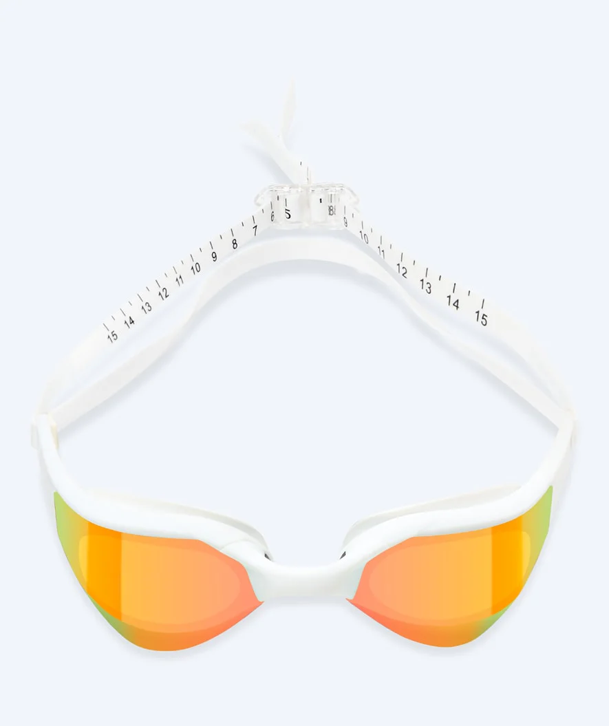 Watery swimming goggles - Instinct Elite Mirror - White/gold - Image 2