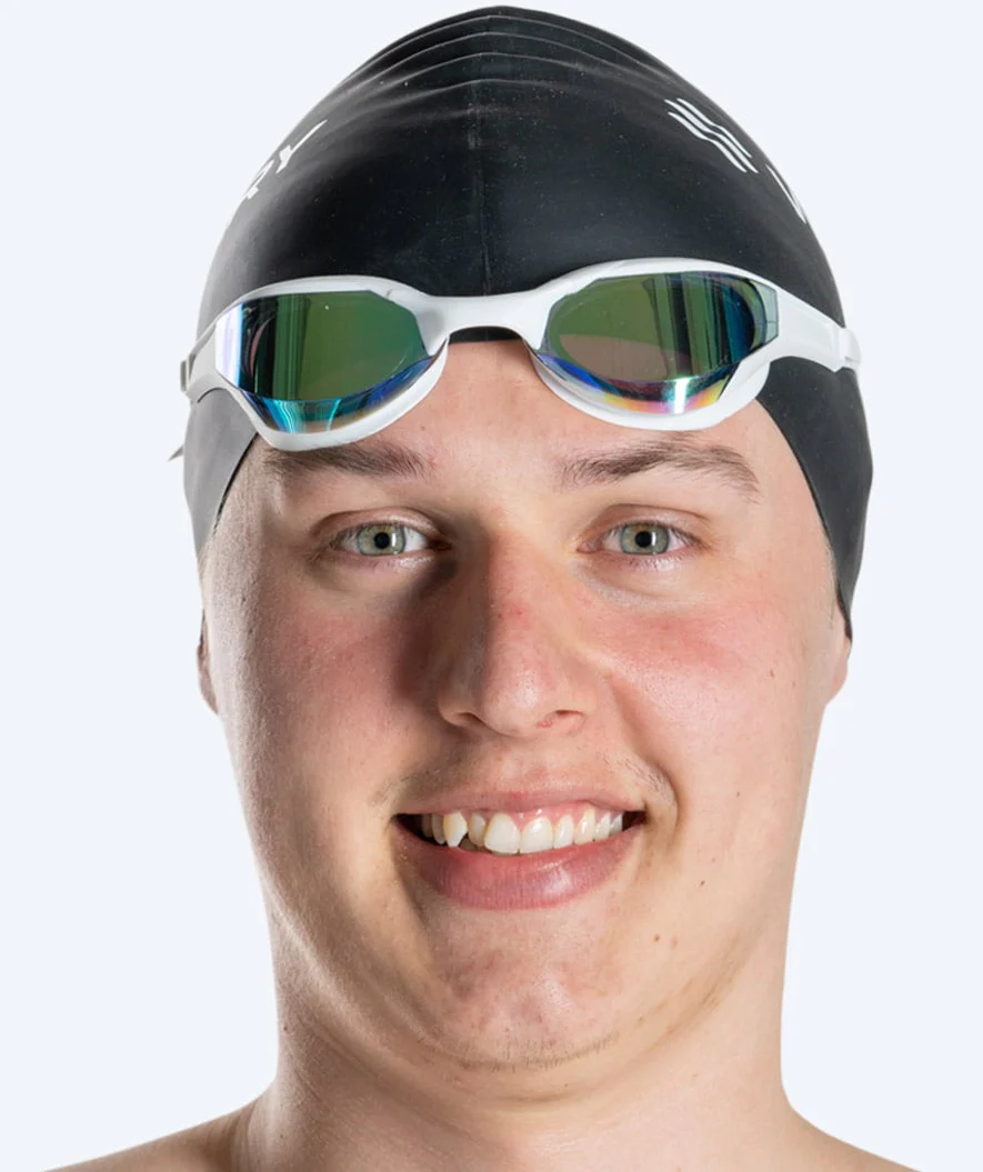 Watery swimming goggles - Instinct Elite Mirror - White/gold - Image 8