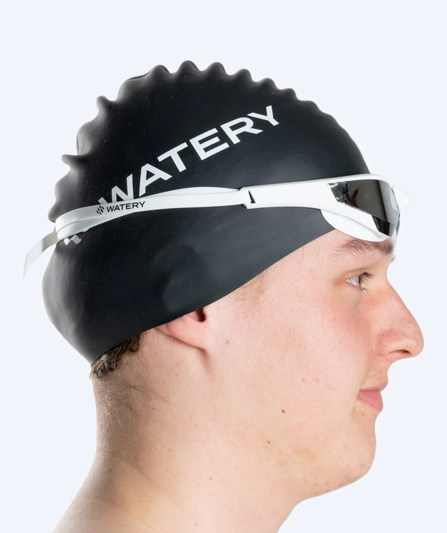 Watery swimming goggles - Instinct Elite Mirror - White/silver - Image 10