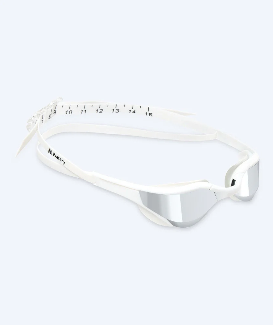 Watery swimming goggles - Instinct Elite Mirror - White/silver - Image 15