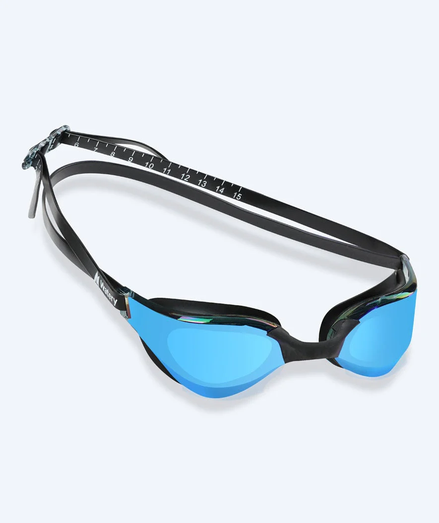 Watery swimming goggles - Instinct Mirror - Black/blue