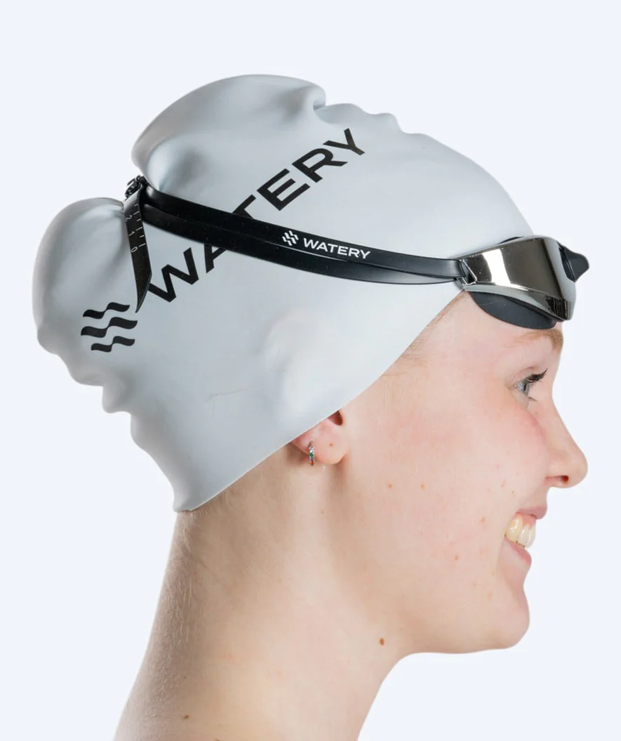 Watery swimming goggles - Instinct Mirror - Black/silver - Image 11