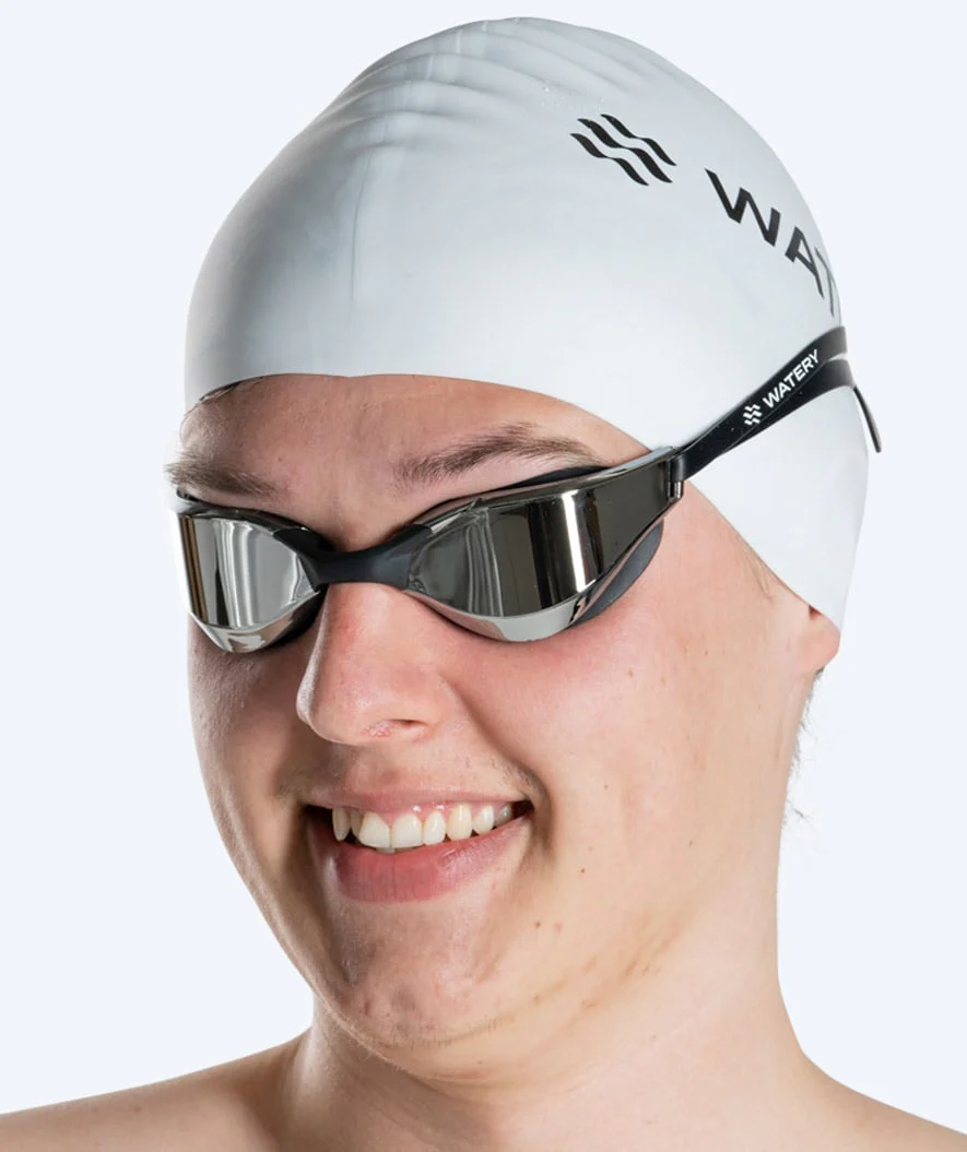 Watery swimming goggles - Instinct Mirror - Black/silver - Image 12
