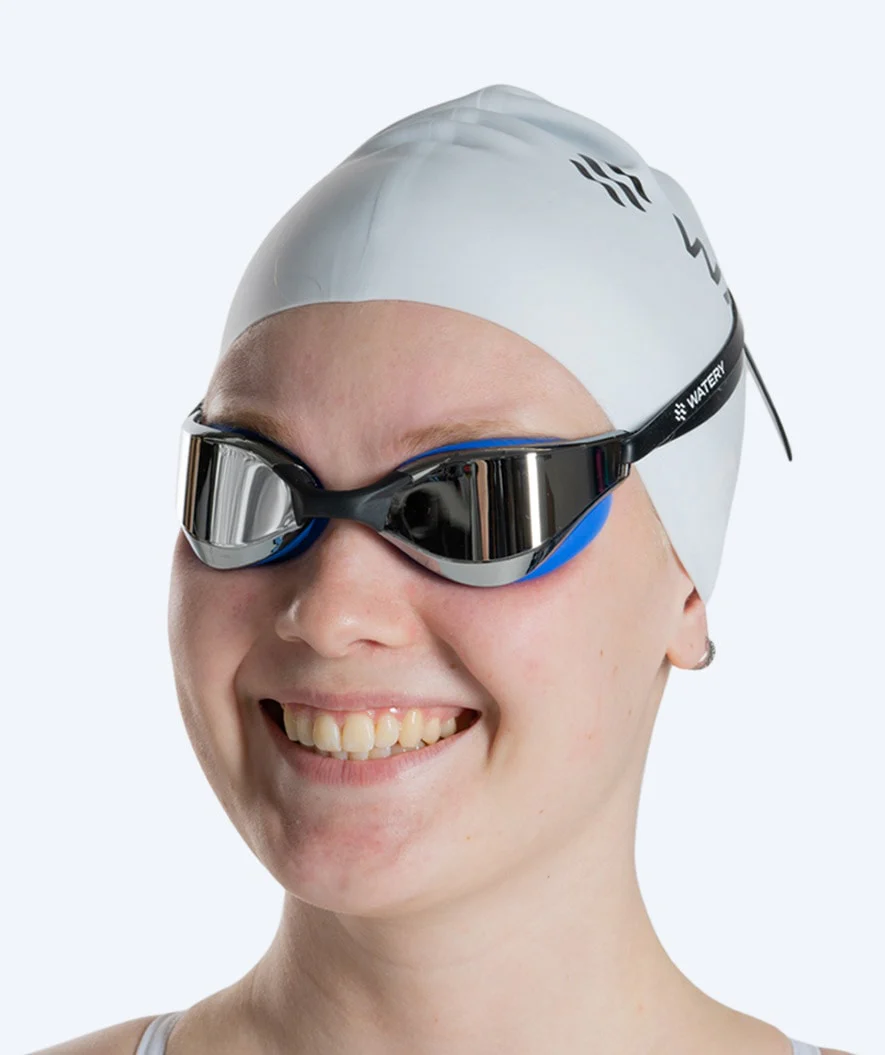 Watery swimming goggles - Instinct Mirror - Blue/silver - Image 4