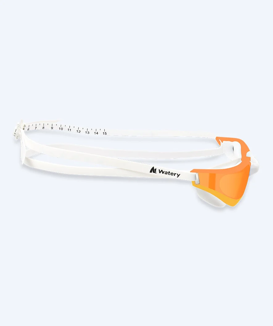 Watery swimming goggles - Instinct Mirror - White/gold - Image 3