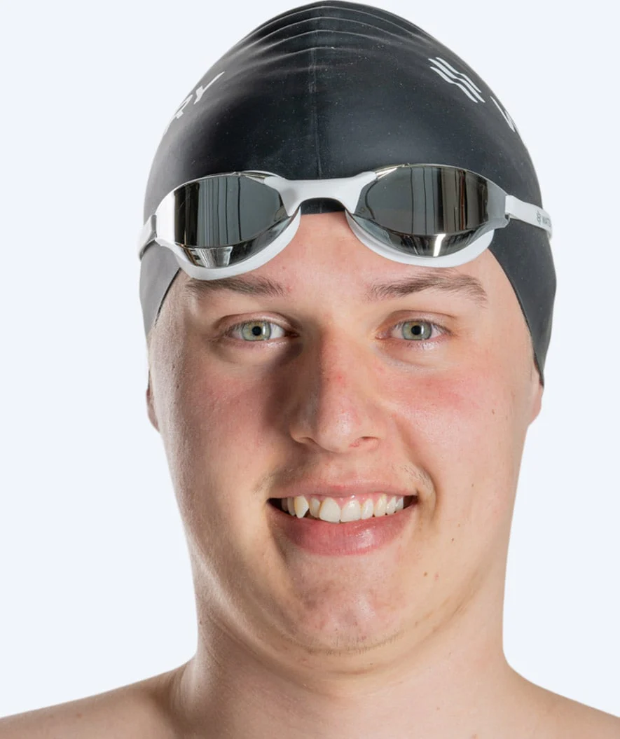 Watery swimming goggles - Instinct Mirror - White/silver - Image 10