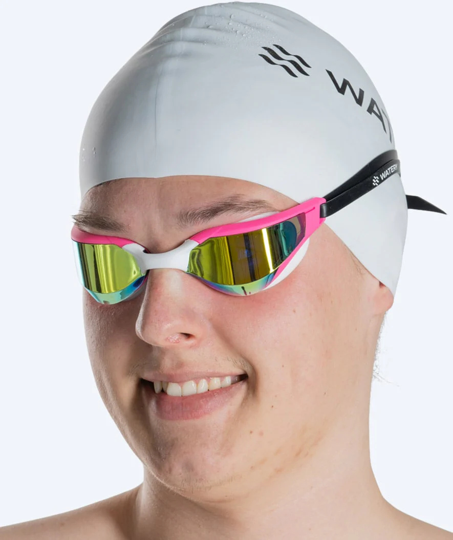 Watery swimming goggles - Instinct Ultra Mirror - Pink/gold - Image 11