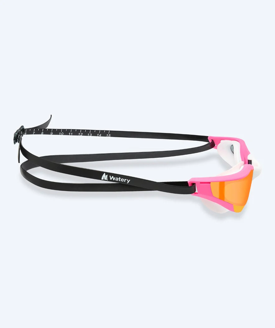 Watery swimming goggles - Instinct Ultra Mirror - Pink/gold - Image 4