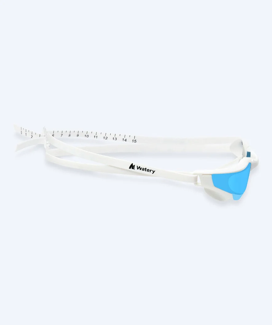 Watery swimming goggles - Instinct Ultra Mirror - White/blue - Image 4