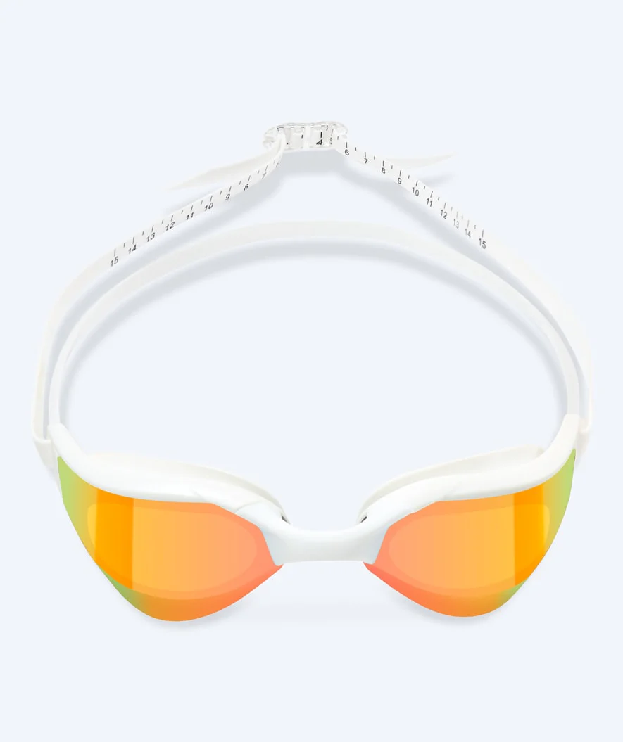 Watery swimming goggles - Instinct Ultra Mirror - White/gold - Image 2