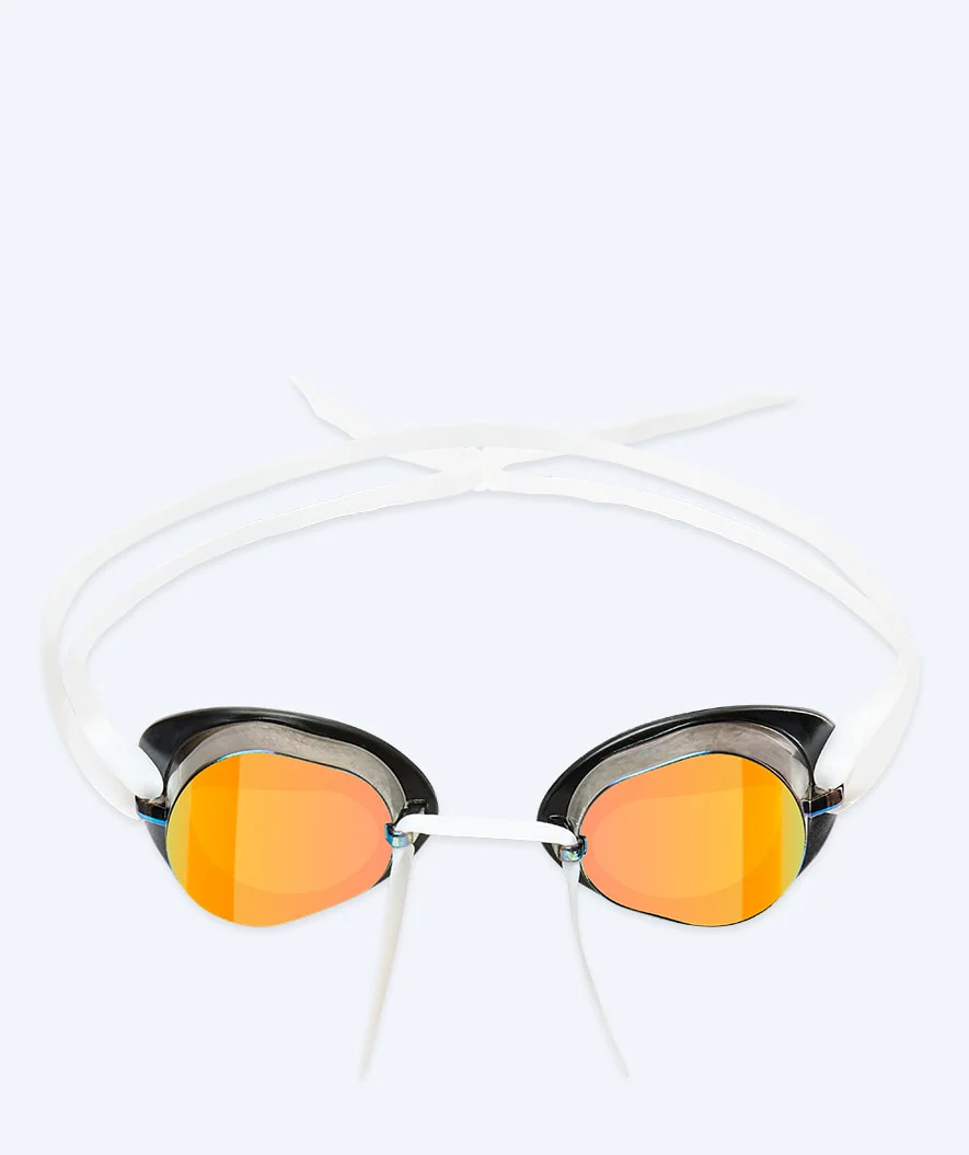 Watery swimming goggles - Proflex Swedish Mirror - White/gold - Image 2