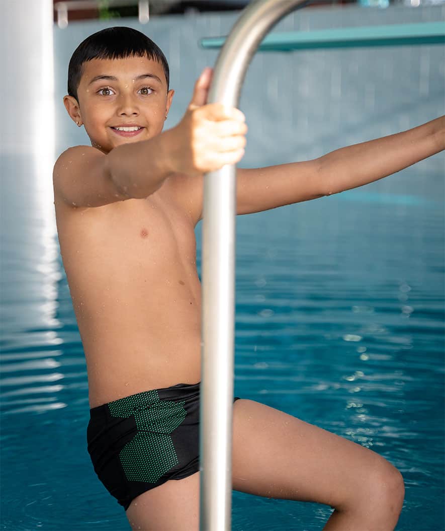 Watery swim trunks for boys - Flaming Vegas Eco - Green Corner - Image 11