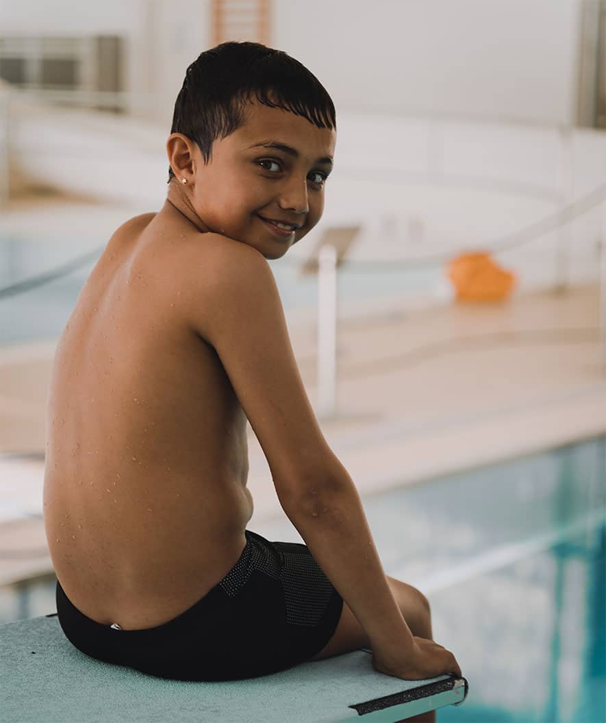Watery swim trunks for boys - Flaming Vegas Eco - Green Corner - Image 12