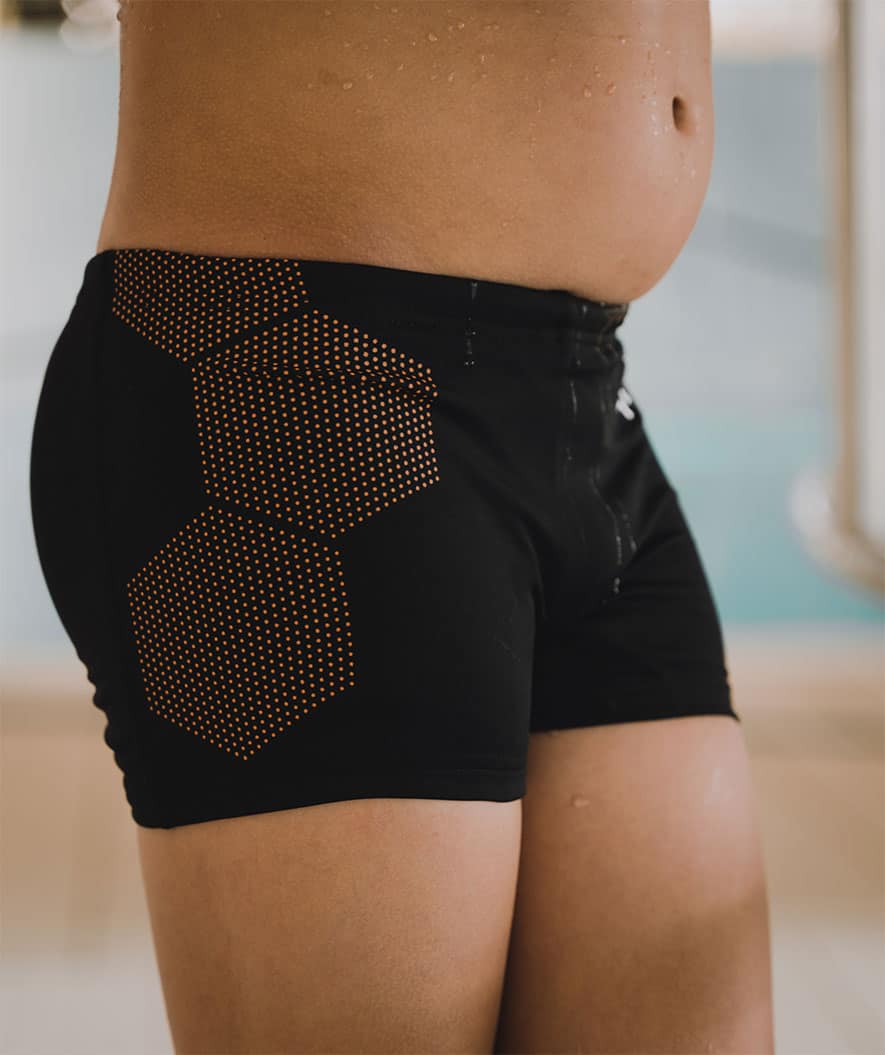 Watery swim trunks for boys - Flaming Vegas Eco - Orange Corner - Image 14