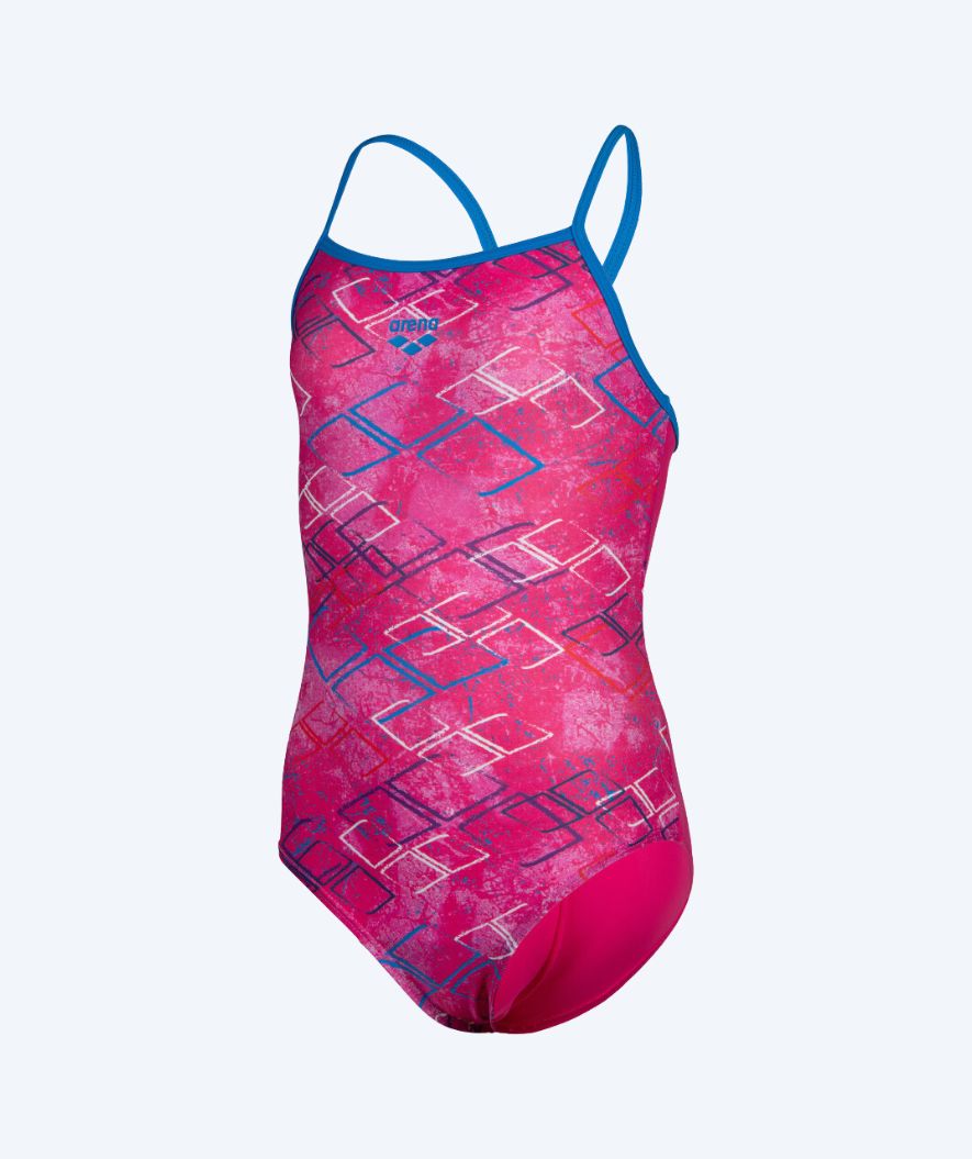 Arena swimsuit for girls - Daly Light Drop Back - Light pink/purple - Image 5