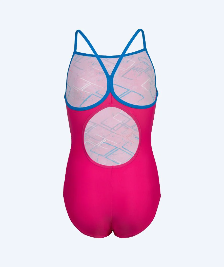 Arena swimsuit for girls - Daly Light Drop Back - Light pink/purple - Image 8