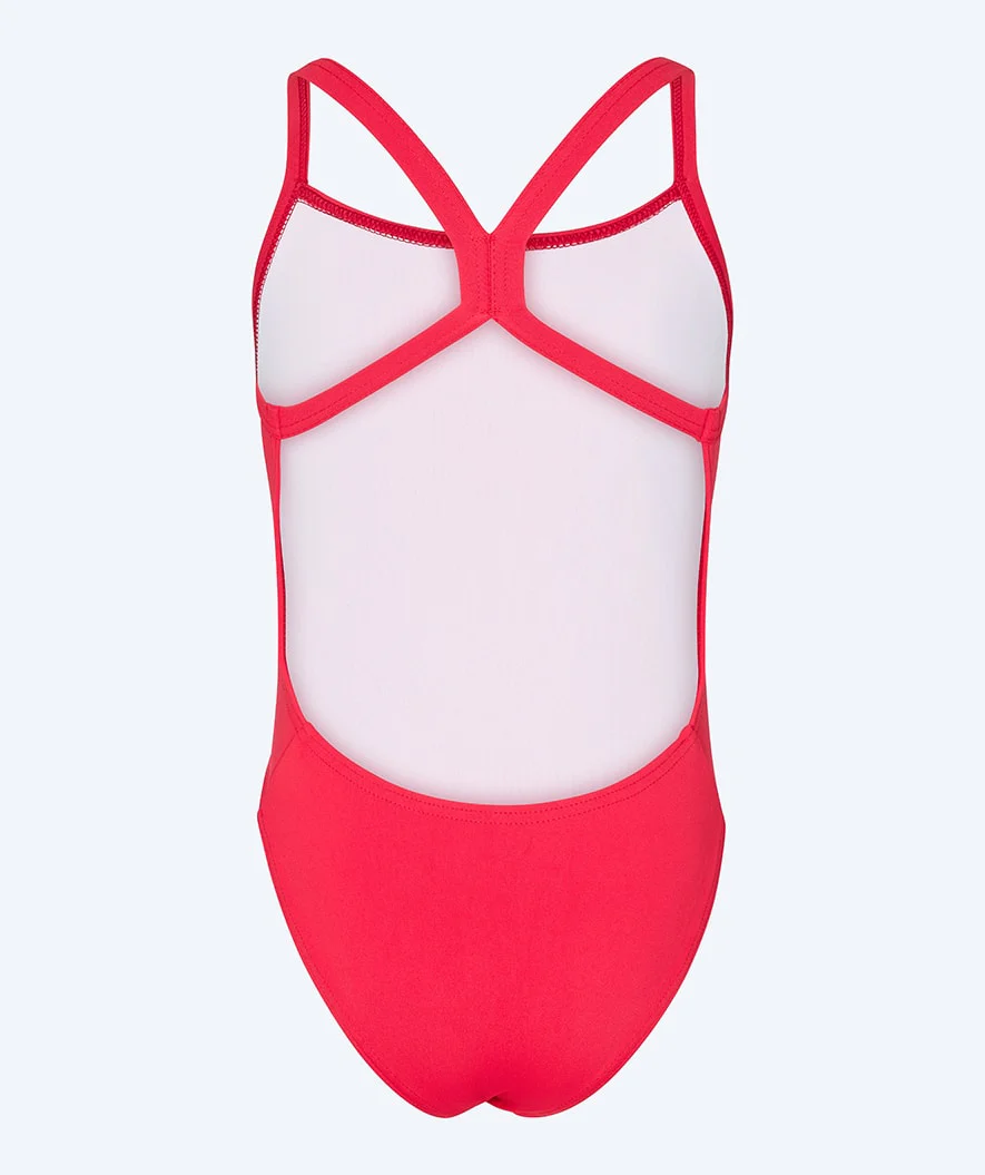 Watery swimsuit for girls - Freestyler Solid - Cherry Red - Image 3