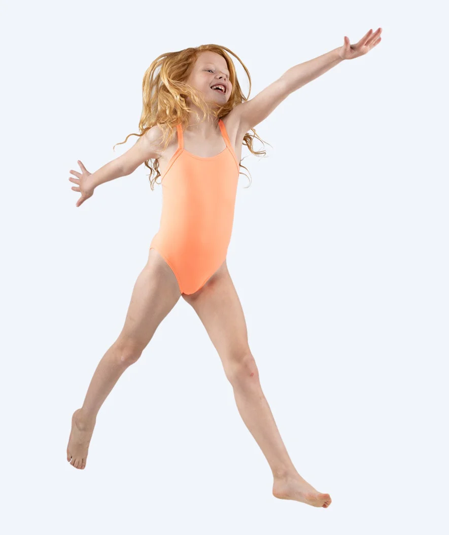 Watery swimsuit for girls - Freestyler Solid - Coral - Image 10