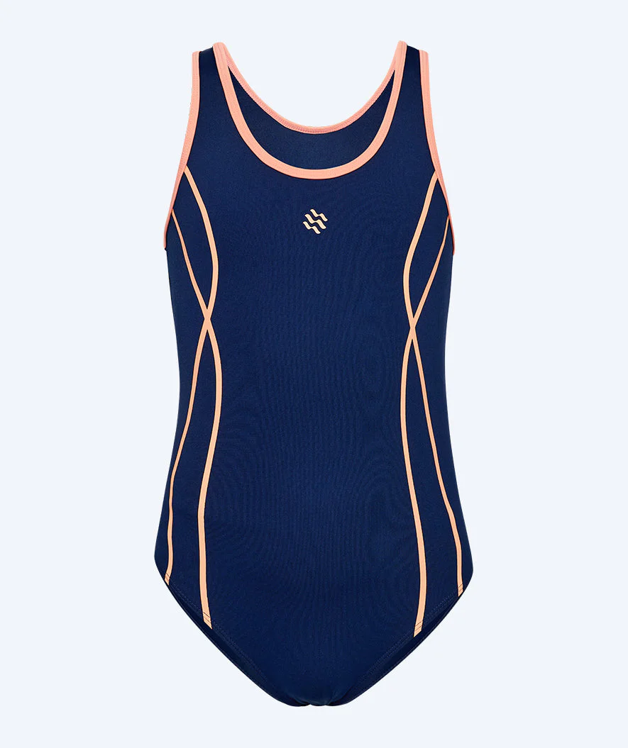 Watery swimsuit for girls - Hurley - Dark blue/orange - Image 9