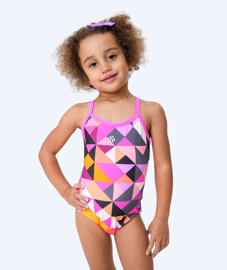 Watery swimsuit for girls - Laguna - Light pink