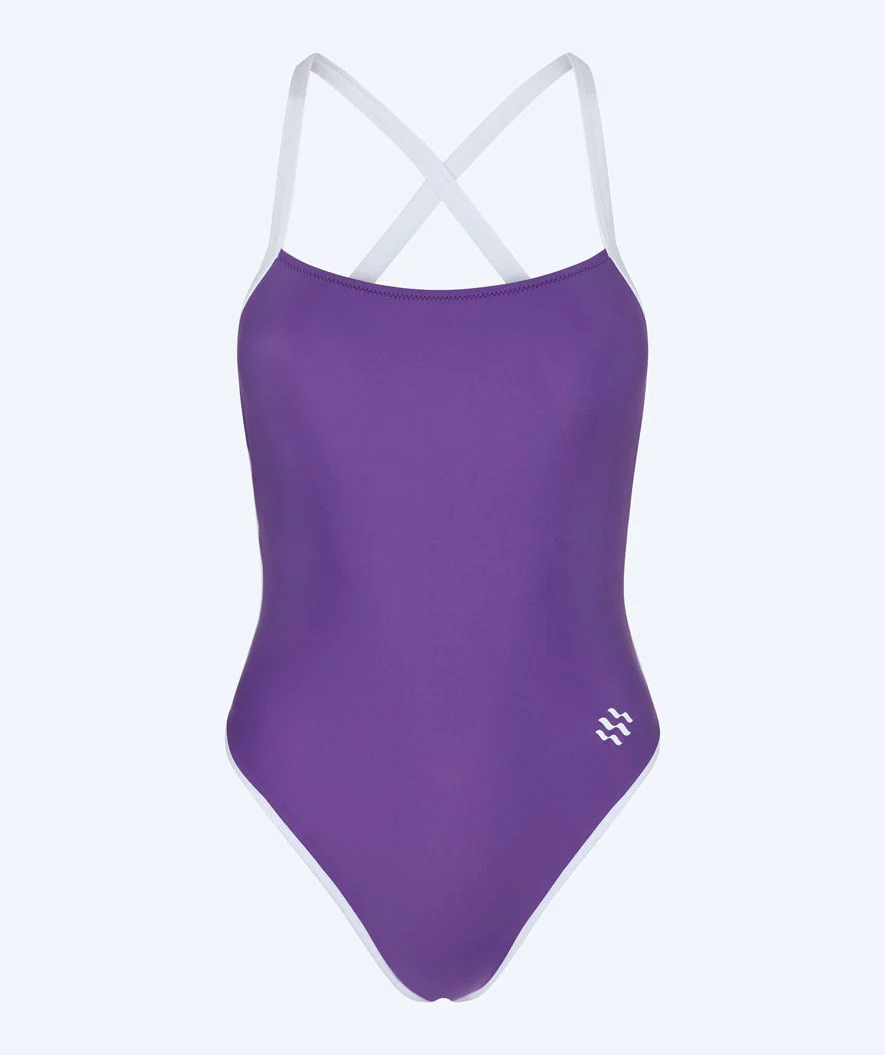 Watery swimsuit for women - Eco Sunkissed Solid - Rubin Purple - Image 7