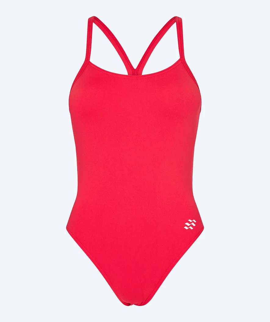 Watery swimsuit for women - Freestyler Solid - Cherry Red - Image 2