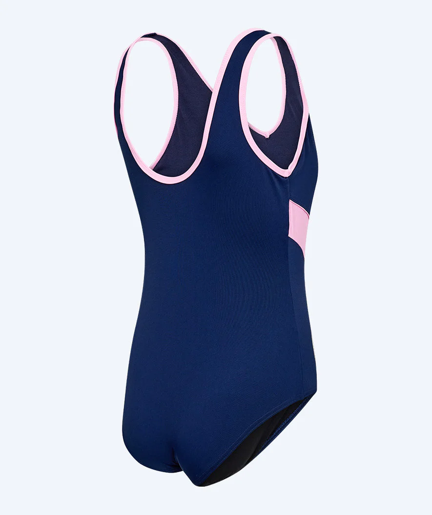 Watery swimsuit for women - Scrylla - Dark blue/light pink - Image 13