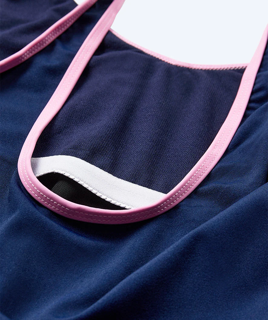 Watery swimsuit for women - Scrylla - Dark blue/light pink - Image 16