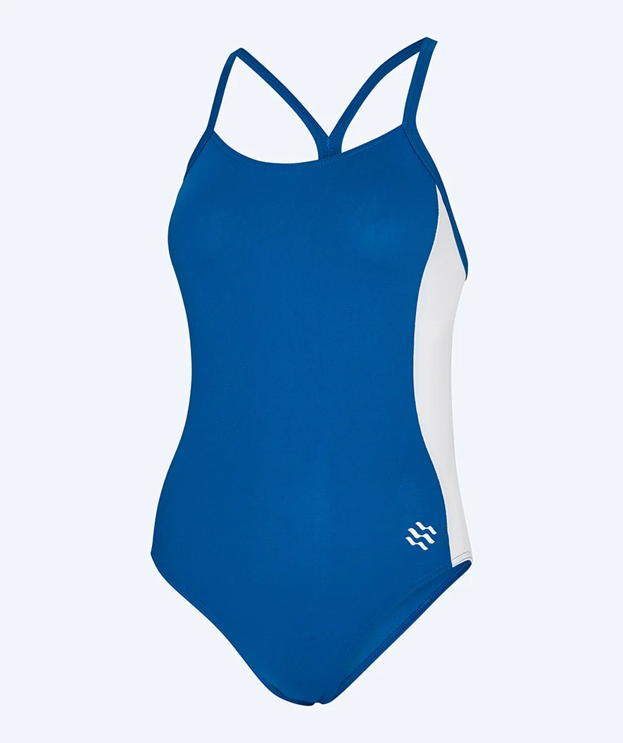 Watery swimsuit for women - Sidestroke Solid - Dark blue - Image 3