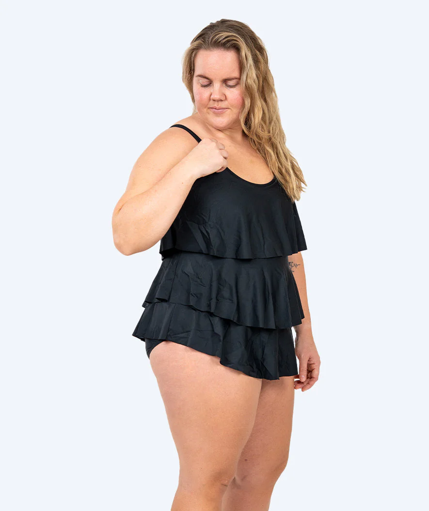Watery swimsuit with skirt for women - Hydra - Black - Image 3