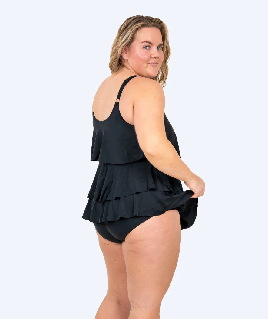Watery swimsuit with skirt for women - Hydra - Black - Image 4