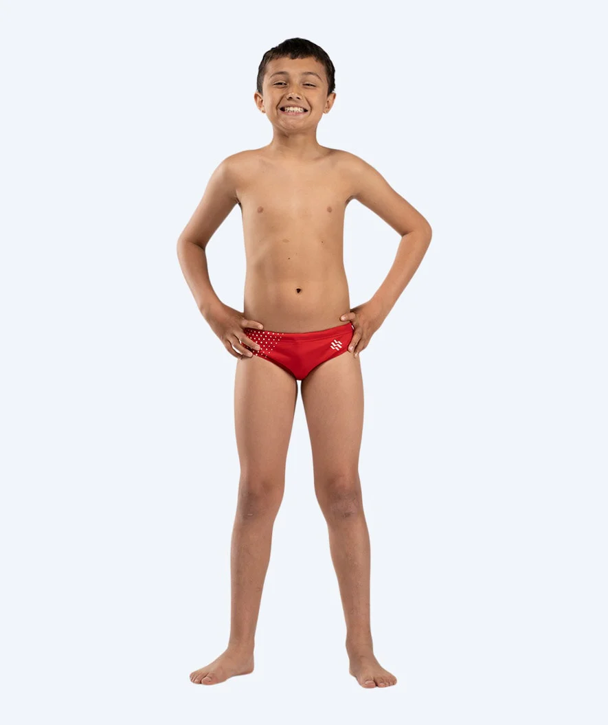 Watery briefs for boys - Budgie Eco - Red Sporty