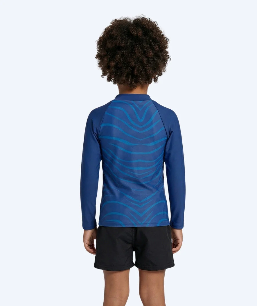 Watery UV-shirt for kids - Fjord Long Sleeve Rashguard - Dark blue - Image 2