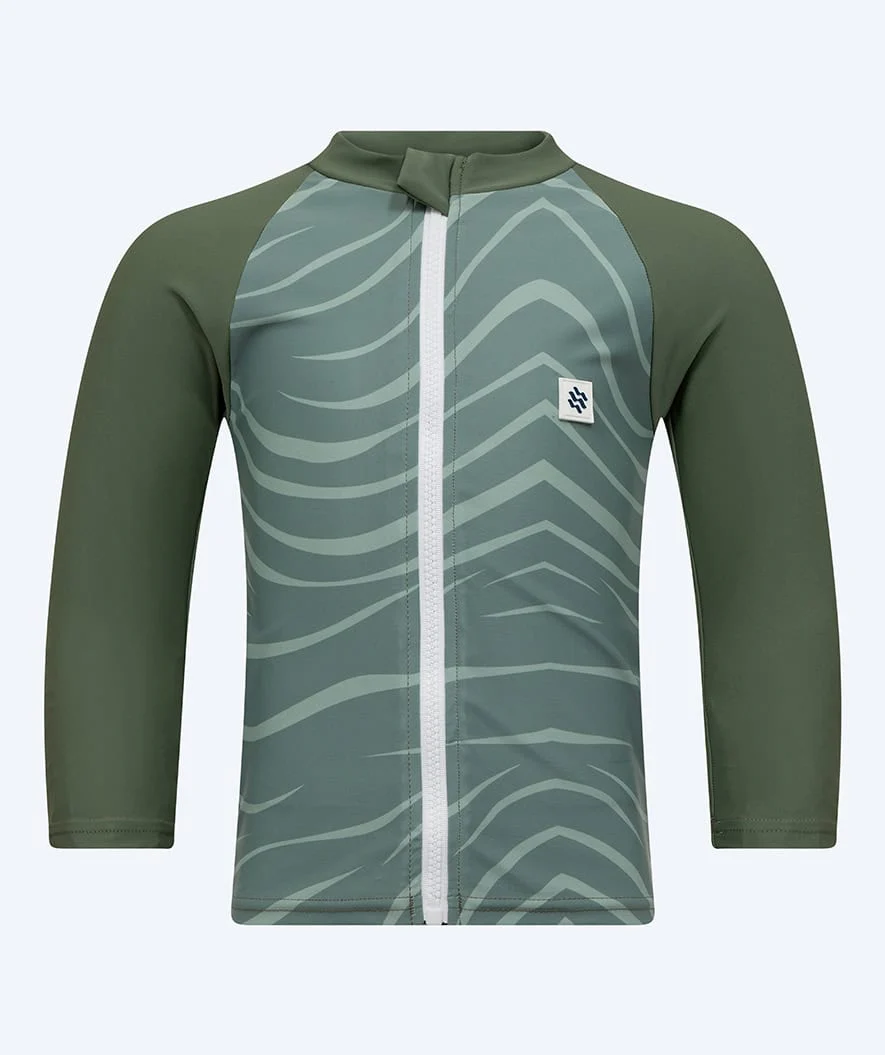 Watery UV-shirt for kids - Fjord Long Sleeve Rashguard - Green - Image 10