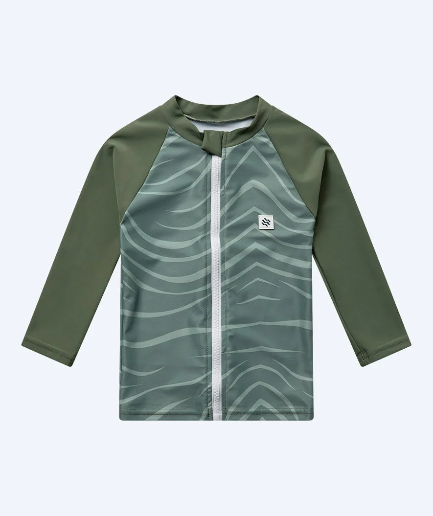 Watery UV-shirt for kids - Fjord Long Sleeve Rashguard - Green - Image 12