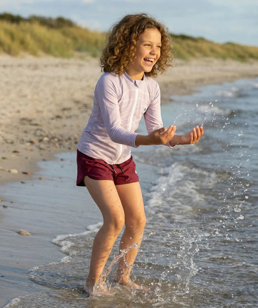 Watery UV-shirt for kids - Fjord Long Sleeve Rashguard - Pink - Image 4