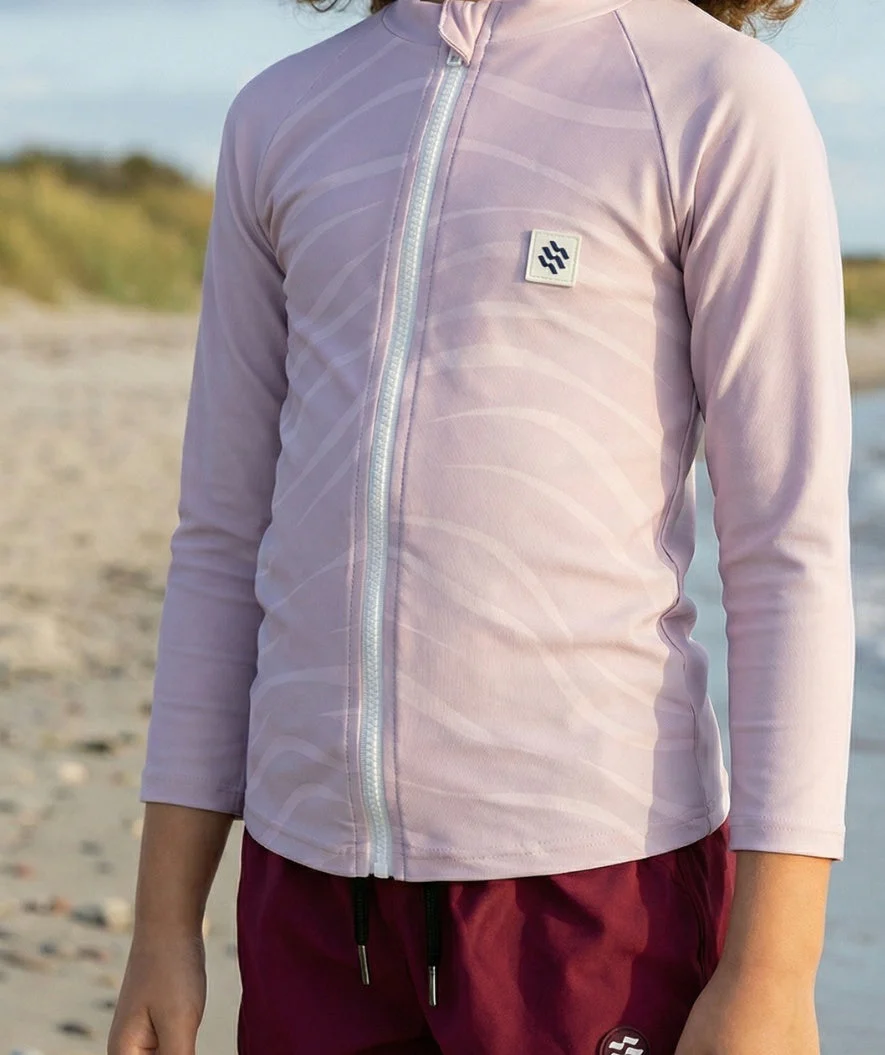 Watery UV-shirt for kids - Fjord Long Sleeve Rashguard - Pink - Image 5