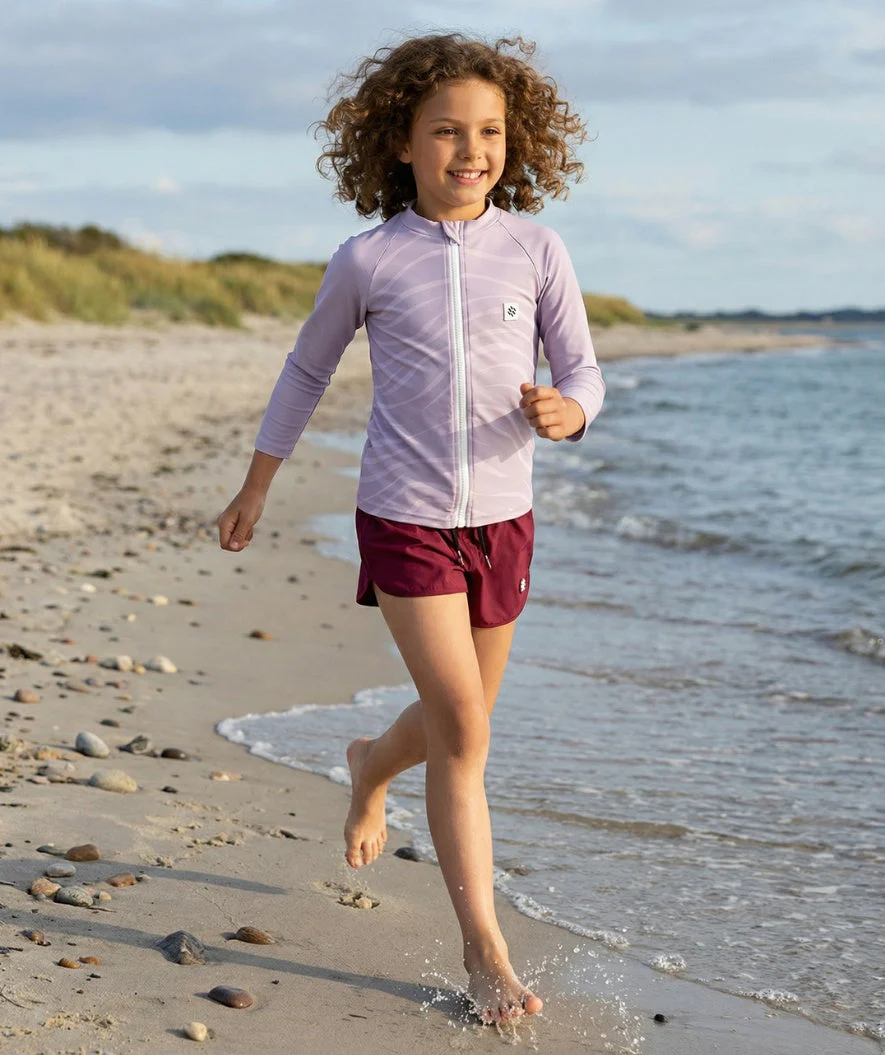 Watery UV-shirt for kids - Fjord Long Sleeve Rashguard - Purple - Image 4