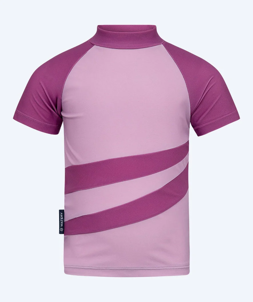 Watery UV-shirt for kids - Manami Short Sleeve Rashguard - Atlantic Purple - Image 8