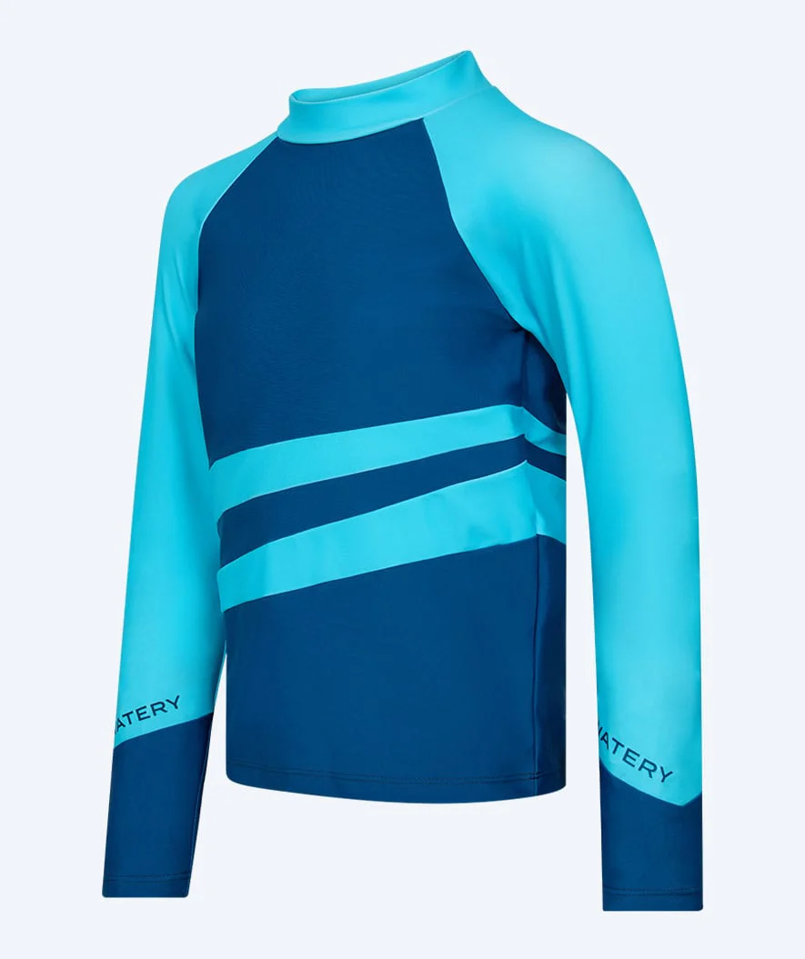 Watery UV-shirt for kids - Manami Long Sleeve Rashguard - Atlantic Blue - Image 7
