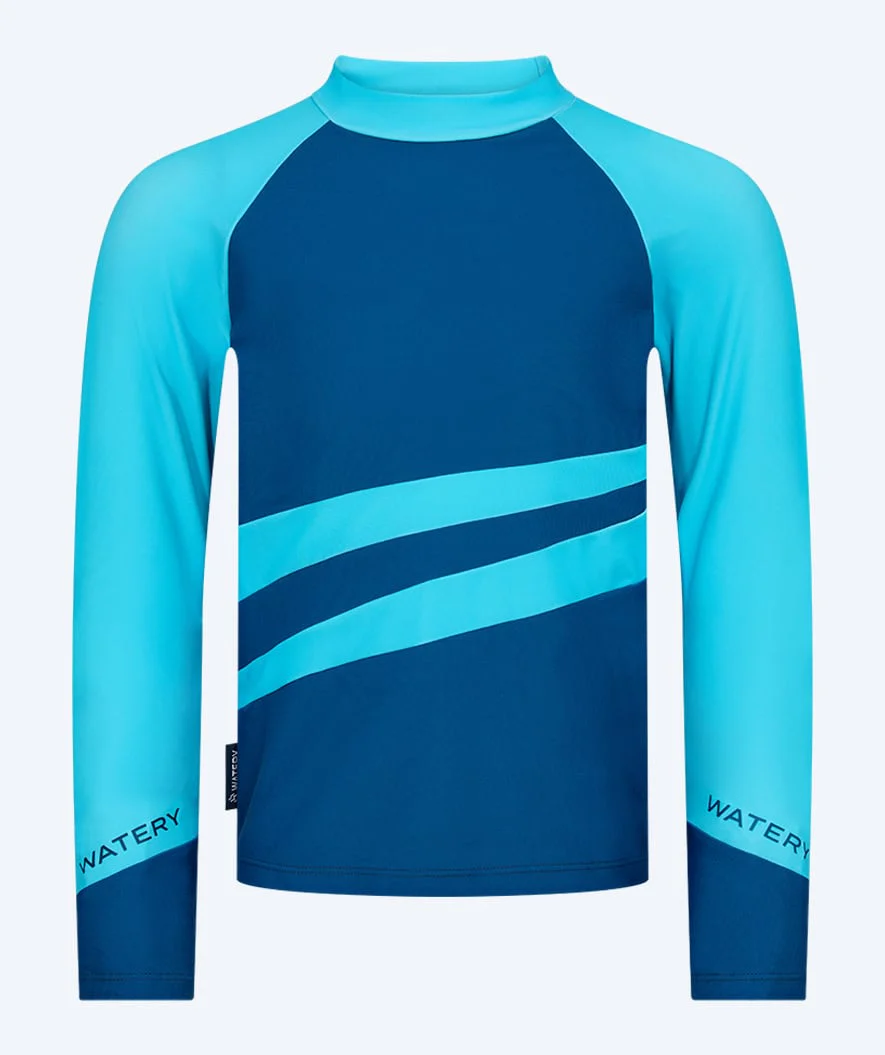 Watery UV-shirt for kids - Manami Long Sleeve Rashguard - Atlantic Blue - Image 8