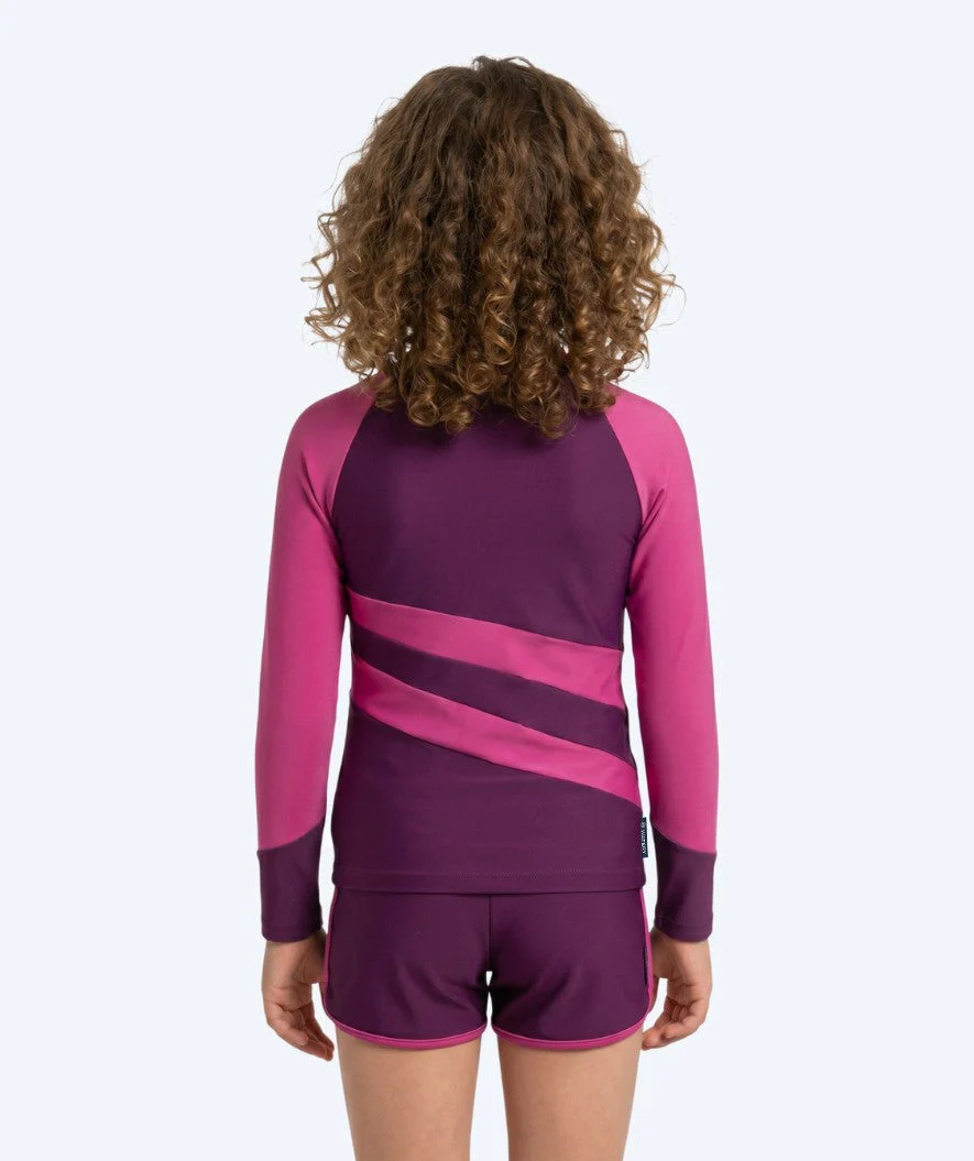 Watery UV-shirt for kids - Manami Long Sleeve Rashguard - Purple - Image 2